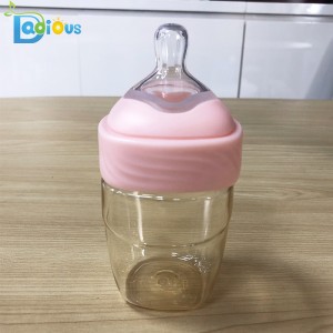 OEM Service Wide Gât de hrănire pentru bebeluși Sticla durabilă PPSU Sticla de bebelusi Sticla de hrănire pentru bebeluși din silicon pentru bebeluși
